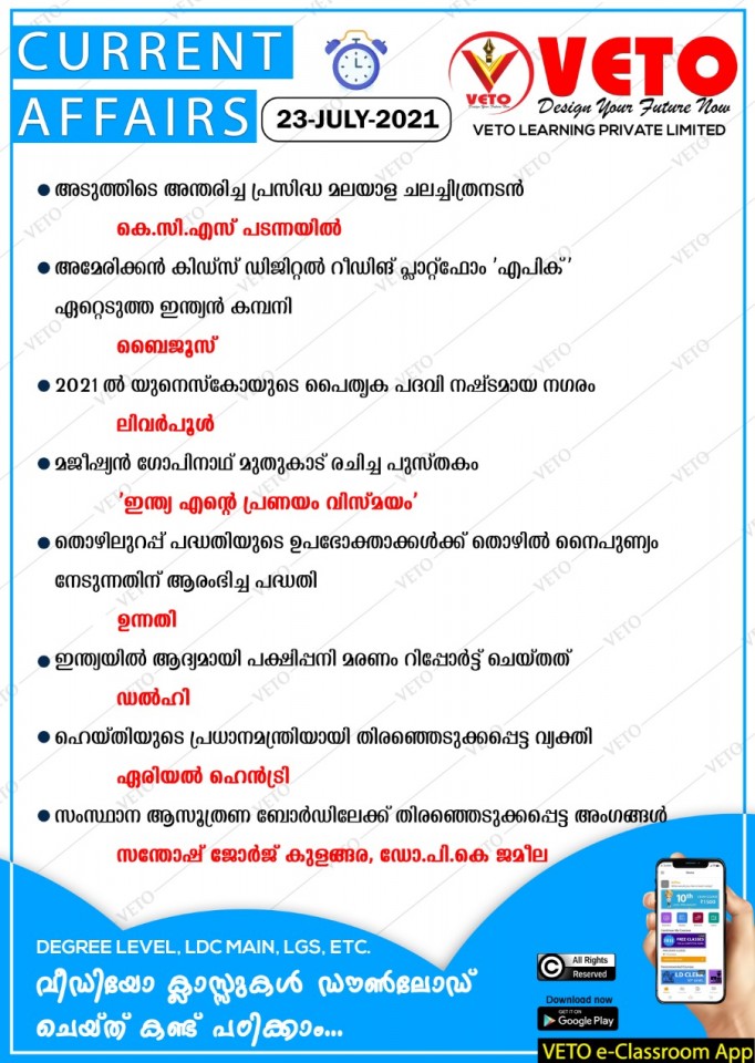 Current Affairs